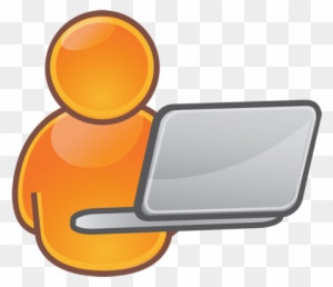 Computer User Clipart Cliparts - User With Laptop Icon
