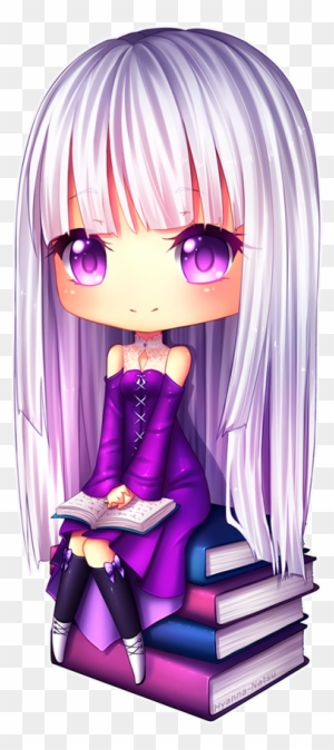 Lilac By Hyanna-natsu On Deviantart - Anime Chibi Girl With Purple Hair