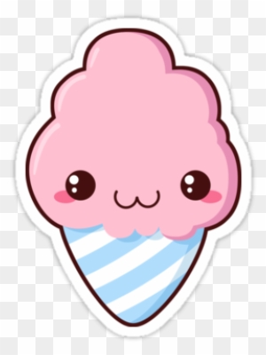 Cotton Candy P Sticker - Cartoon Cotton Candy Png - Free Transparent PNG  Clipart Images Download
