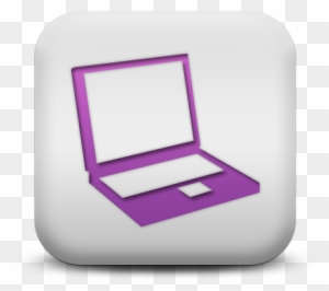 Laptop Clipart Purple - Angled Laptop Icon