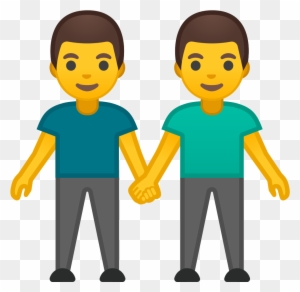 Two Men Holding Hands Icon Noto Emoji People Family - Two Boys Holding Hand Emoji