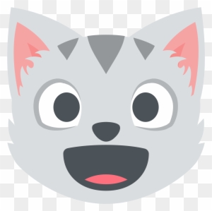 Mall Animal Cliparts 19, - Cat Face Open Mouth Clipart