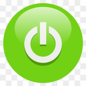 Top Stock Illustration Logo Power Icon Turn Onoff Draw - Green Power Button Png