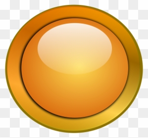 Illustration Of A Blank Glossy Round Button - Clipart Round