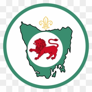 This Page Contains All Information About Girl Scouts - Tasmania Emblem Square Sticker 3" X 3"