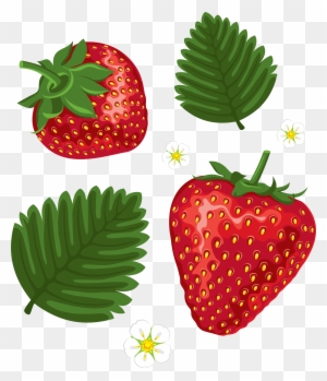 Strawberry Leaf Cliparts - Strawberry Leaves Clip Art