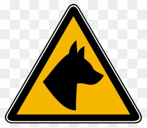 Dogs Clip Art Download - German Shepherd Warning Dog Signs