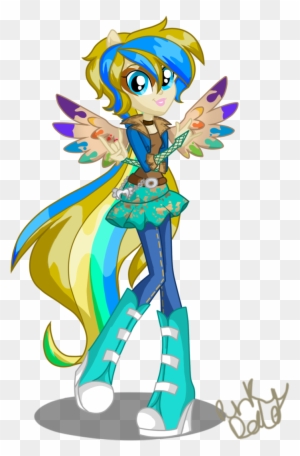 Creative Spirit Rocks When She's With Her Friends And - Equestria Girls Rainbow Rocks Oc