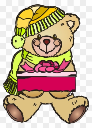 Christmas Teddy Bear Coloring Pages