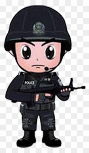 Police Officer Cartoon Swat Clip Art - Policia Swat Animado - Free  Transparent PNG Clipart Images Download