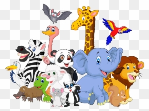 Cartoon Animal Group Image - Group Of Animals Cartoon - Free Transparent  PNG Clipart Images Download