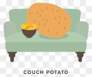 Couch Potato Cartoon - Free Transparent PNG Clipart Images Download