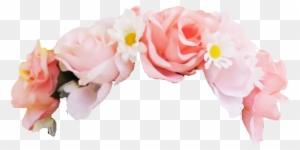 Pink Rose Clipart Png Tumblr - Flower Crown Transparent Background