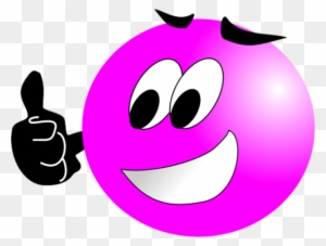 Pink Clipart Smiley Face - Pink Thumbs Up Emoji
