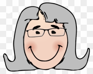 Woman With Glasses Grey Hair Clip Art At Clker - Woman With Grey Hair Cartoon