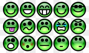 Green Smiley Face Clip Art Emotions - Smiley Face Clip Art