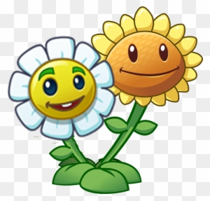 Sunflower Clipart Plant Vs Zombie - Pvz 2 Twin Sunflower
