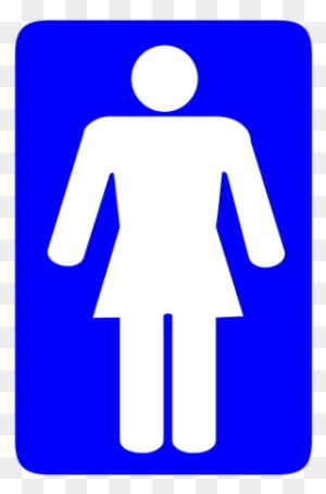 signe de toilette femme bleue 8414078 Photo de stock chez Vecteezy