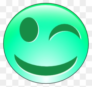 Smiley Face One Eye Closed Vector Clip Art - Animated Winking Smiley Face