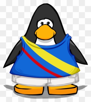 Electric Summer Outfit From A Player Card - Club Penguin Blue Boa