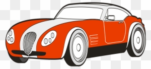 Car Clipart Orange Car - Sports Car Clipart