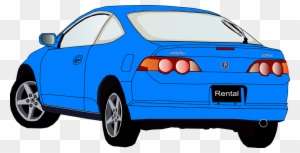 Blue Car Clipart Car Light - Car Clipart Back View