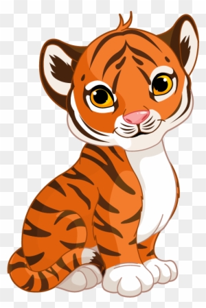 Cute Cartoon Tiger Cub