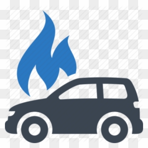 Auto Insurance Png Transparent Images - Car On Fire Icon