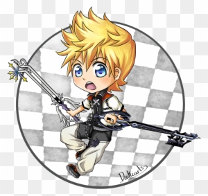 Chibi Roxas By Dakiarts - Fan Art - Free Transparent PNG Clipart Images ...