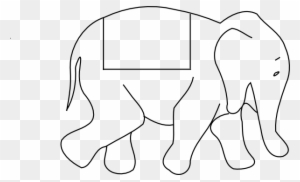 Indian Elephant Cartoon Drawing - Outline Pictures Of Animals