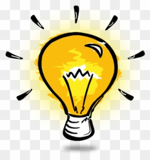 Simple Light Bulb Thinking Clip Art Idea Generation - Light Bulb Clipart