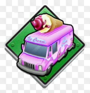 Ice Cream Truck - Cartoon Pizza Food Truck