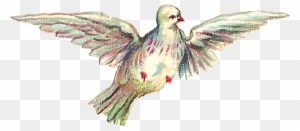 Free Vintage Valentines Clip Art - Ruby-throated Hummingbird