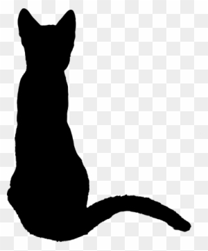 Flockfolie - - Cat Sitting Silhouette - Free Transparent PNG Clipart Images Download