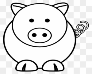 Cartoon Coloring Thumbnail Size Cartoon Sheep Pig Clip - Easy Coloring Pages Of Animals