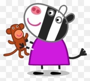 Zoë Zebra - Zoe Zebra Peppa Pig - Free Transparent PNG Clipart