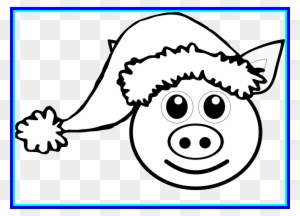 Unbelievable Pig Face Coloring Pages For Kids Picture - Christmas Drawings Clipart