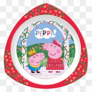 82121 Peppa Pig Triangle Plate - Peppa Pig 'once Upon A Time' Dinner Set