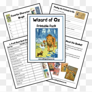 Wizard Of Oz Printable Pack Includes - Wonderful Wizard Of Oz