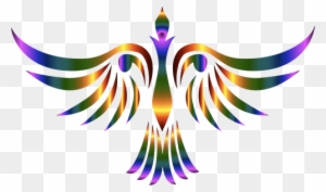 Colorful Abstract Tribal Bird Illustration - Abstract Birds Png