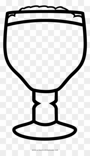 Goblet Beer Glass Coloring Page - Beer