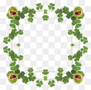 Free Clipart Of A St Patricks Day Border Of Shamrock - Free St Patrick's Day Border