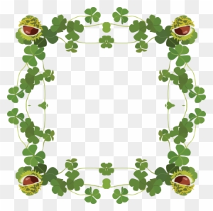 Free Clipart Of A St Patricks Day Border Of Shamrock - Free St Patrick's Day Border