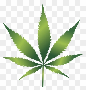 Free Clipart Of A Cannabis Leaf - Cannabis Leaf