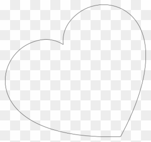 Big Heart Template - Heart Outline With Transparent Background