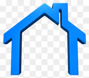 House Outline Logo - Blue House Clip Art Png