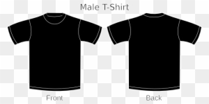 Plain T Shirts Black 2 Clip Art At Vector Clip Art - Black Polo Shirt Template
