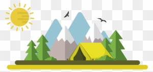 Camping Tent Illustration - Camping Night Png