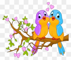 Cute Love Birds Cartoon Clip Art Images - Whatsapp Profile Picture Download