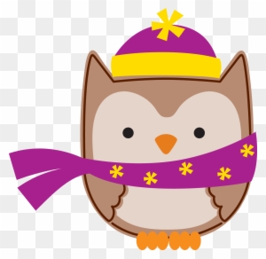 Whimsical Owl, Owl Birthday Parties, Owl Paper, Owl - Owl Klip Art Winter